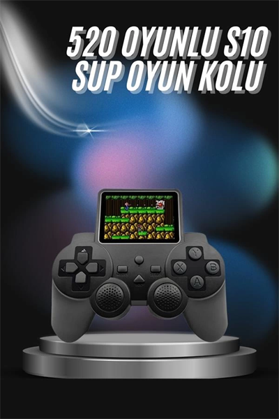S10 Gamepad 520 Oyunlu Klasik Taşınabilir Retro Oyunlar Oyun Konsolu El Atarisi