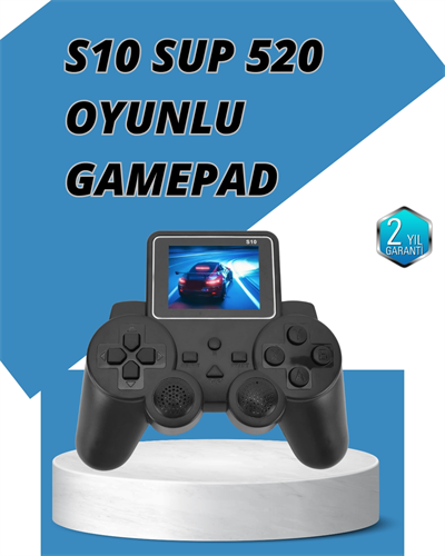 S10 Gamepad HDMI TV Bağlantılı 520 Klasik Retro Oyun 2025 Seri Orijinal
