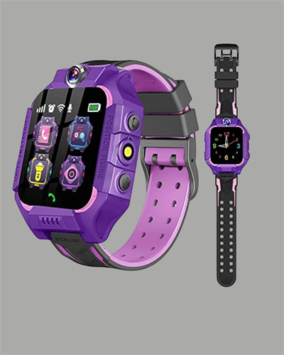 S10 Mor Akıllı Çocuk Saati Geçmiş Konum ve Acil Durum Uyarılı