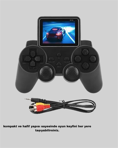 S10 Retro Oyun Konsolu Taşınabilir 2.8 İnç Ekran Ergonomik Nostalji Yeni Nesil