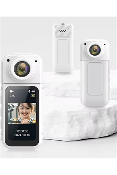 S70 Mıknatıslı Yaka Kamerası Hd Kalite, 30 Fps, Kolay Bağlantı, Boyun Askısı 2.7k Siyah