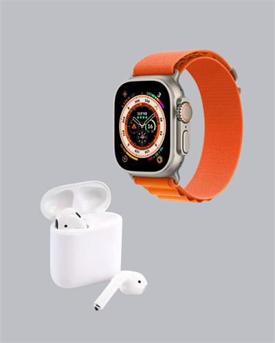 S8 Ultra Akıllı Saat ve Bluetooth Kablosuz Kulaklık 2’li Set