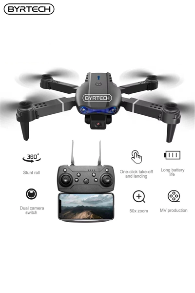 SH Kaydı Gerektirmeyen Drone - Renk: Siyah, Kamera Özelliği: 4K, GPS, Uçuş Mesafesi: 1000M-2000M