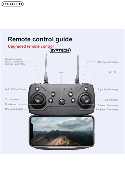 SH Kaydı Gerektirmeyen Drone - Renk: Siyah, Kamera Özelliği: 4K, GPS, Uçuş Mesafesi: 1000M-2000M