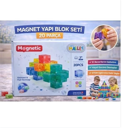 SH59837 MAGNET KÜP YAPI BLOK SETİ 20 PARÇA-ZRV
