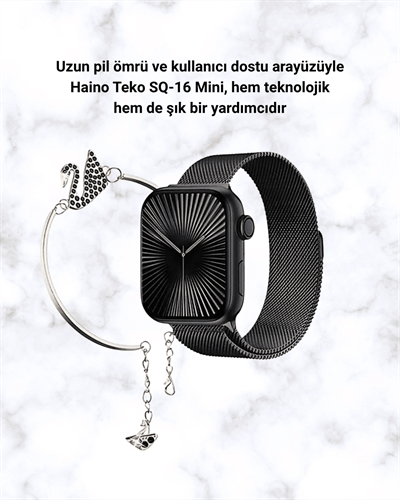 SQ-16 Mini Series 10 – Dokunmatik Akıllı Saat | Kalp Ritmi, SpO2, Uyku Takibi