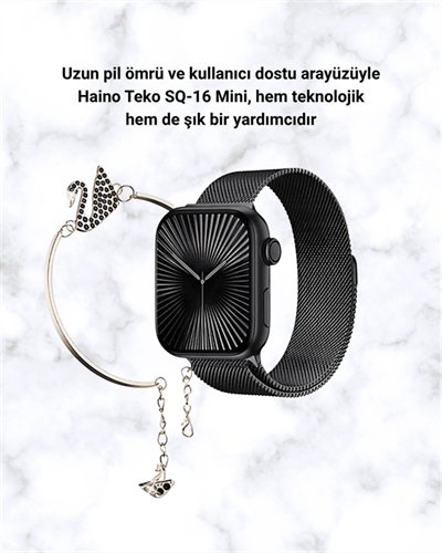 SQ-16 Mini Series 10 – Dokunmatik Akıllı Saat | Kalp Ritmi, SpO2, Uyku Takibi