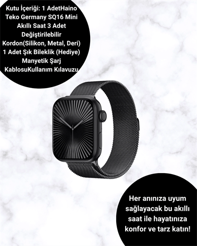 SQ-16 Mini Series 10 Akıllı Saat | Spor Modları, Bildirim ve Müzik Kontrolü