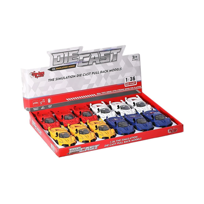 SR-1310-11-12-13 Çek Bırak Işıklı ve Müzikli Spor Araba 1:36  - 1 Adet Stokta Olan Gönderilir
