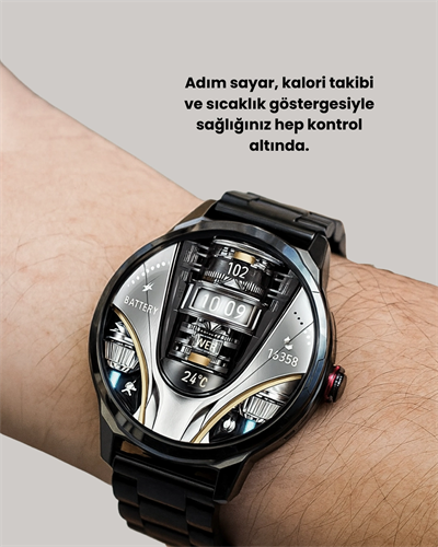 SW80 Akıllı Saat 1.93″ Ultra HD Ekran 700 mAh Batarya 3 Kordon Yeni Nesil