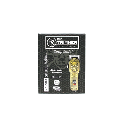 Saç - Sakal Kesme Traş Makinesi Ayarlanabilir Bıçak - 0,1mm-0,5mm 8000rpm 6 Farklı Kesim Mr-6800 Bx40
