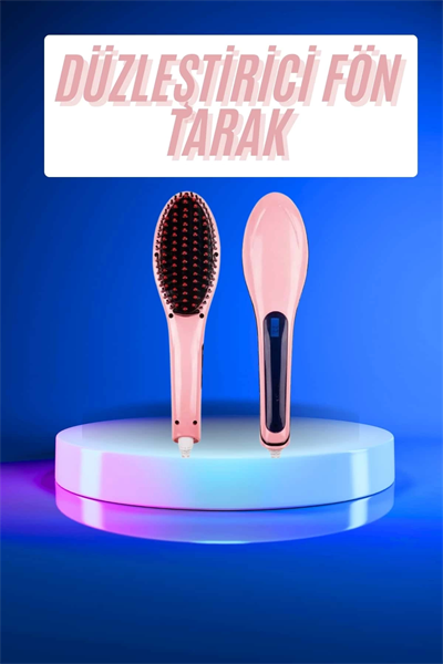 Saç Düzleştirici Tarak Dijital Göstergeli Seramik Kaplama Sıkı Dişli