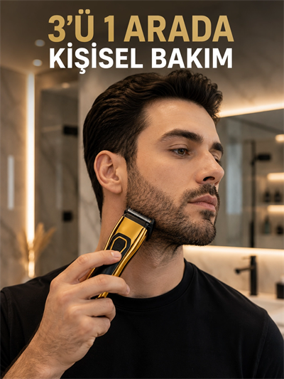 Saç, Sakal, Burun ve Kulak Bakımı İçin Çok Amaçlı Tıraş Makinesi