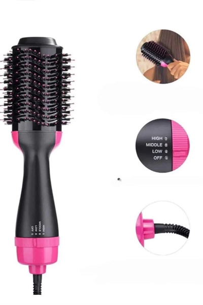 Saç Şekillendirici Ve Saç Düzleştirici Fön Tarağı Tarak Fırça 1200w Saç Kurutma