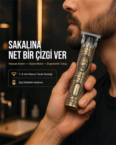 Saç ve Sakal İçin Çok Fonksiyonlu Güçlü Kesme Makinesi
