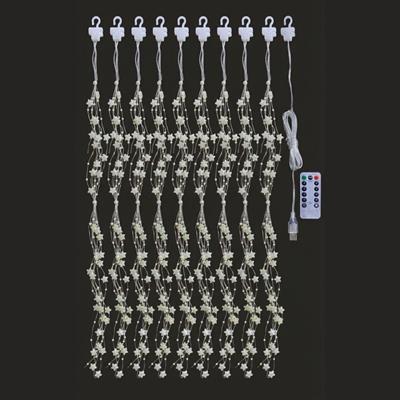 Saçaklı 3*3 Metre Yıldız Boncuklu Dekor Led USB Ev, Oda ve Organizasyon Dekoru hakkında ürün açıklaması (3936)