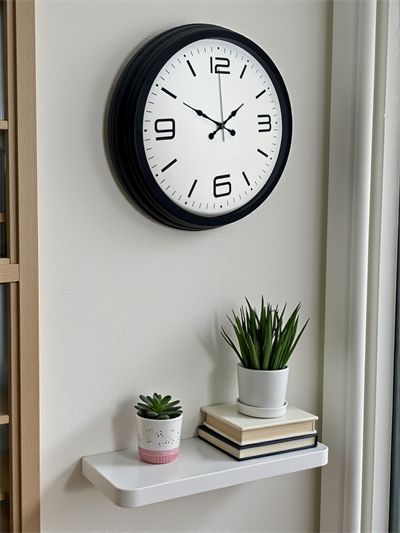 Sade & Şık Siyah 40 Cm Metal Dekoratif Duvar Saati