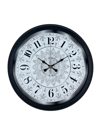 Şaheser Tasarım Zarif Desenli 40 cm Metal Duvar Saati