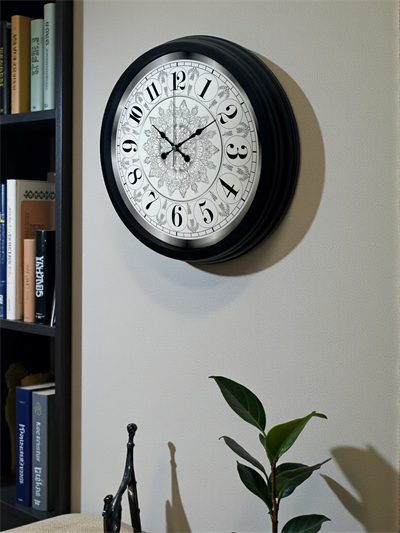 Şaheser Tasarım Zarif Desenli 40 cm Metal Duvar Saati