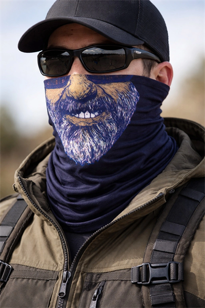 Sakallı Yüz Desenli Baf Buff – Çok Amaçlı Boyunluk & Maske 1 No