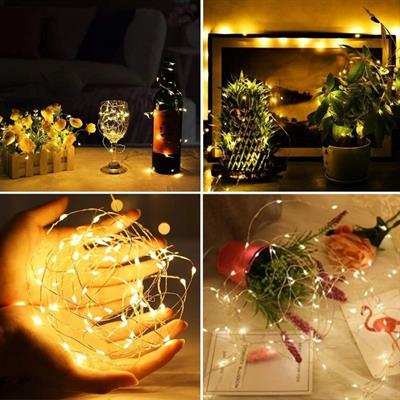 Sarı Peri LED Flaşlı Işık – 3 Metre Dekoratif Oda ve Organizasyon Aydınlatması (3936)