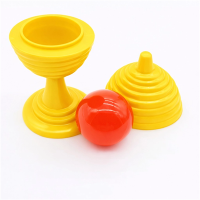 Sarı Renk Sihirli Kupa Top Kaybetme Oyunu 7 cm