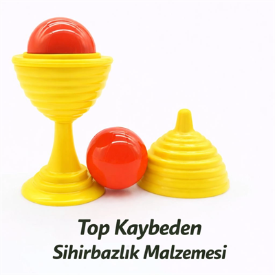Sarı Renk Sihirli Kupa Top Kaybetme Oyunu 7 cm
