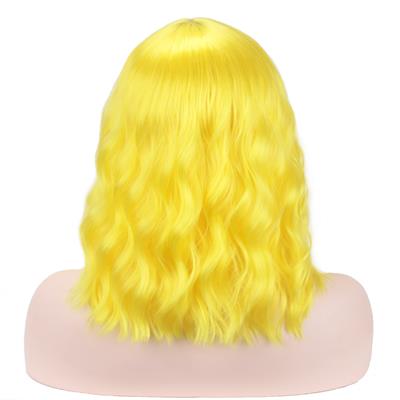 Sarı Renk Uzun Dalgalı Parti Peruğu (3936)