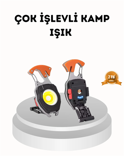 Şarj Edilebilir Çok Amaçlı Mini Fener – Güvenlik Düdüklü, Kompakt ve Hafif Tasarım