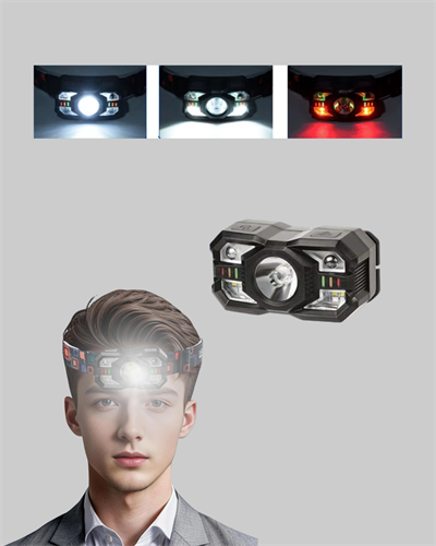 Şarj Edilebilir LED Far Hareket Sensörlü 5 Modlu Outdoor