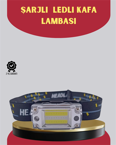 Şarj Edilebilir LED KAFA Feneri 215 Lümen XPE COB Güçlü Aydınlatma