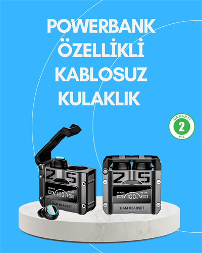 Şarj Kutulu Kablosuz Bluetooth Kulak İçi Spor Kulaklık