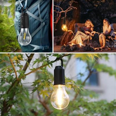 Şarj Olabilen 3 Farklı Mod LED'li Kendiliğinden Asma Kancalı Kamp,Dış Cephe Lambası (3936)