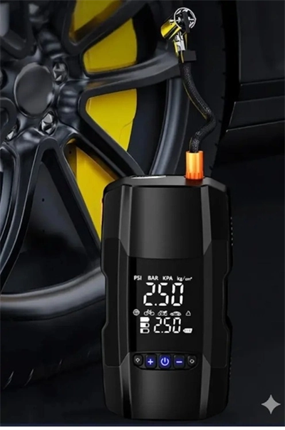 Şarjlı 10.000 Mah Akıllı Dijital Lastik Şişirme Pompası – 150 Psı | 12v Akü Destekli