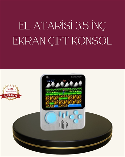 Şarjlı 3.5 İnç Retro Oyun Konsolu