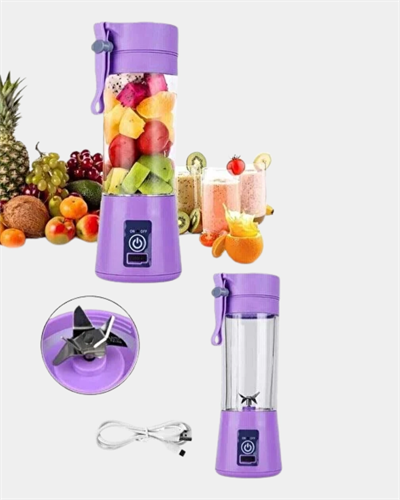 Şarjlı 380ml Portatif Smoothie Blender USB Mini Shake Yapıcı