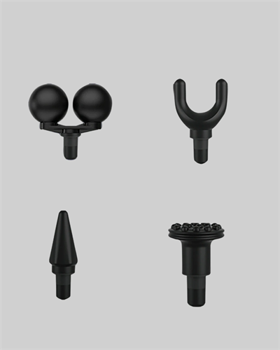 Şarjlı 4 Başlıklı Titreşimli Masaj Aleti Derin Kas Masajı Sporcu Destekli