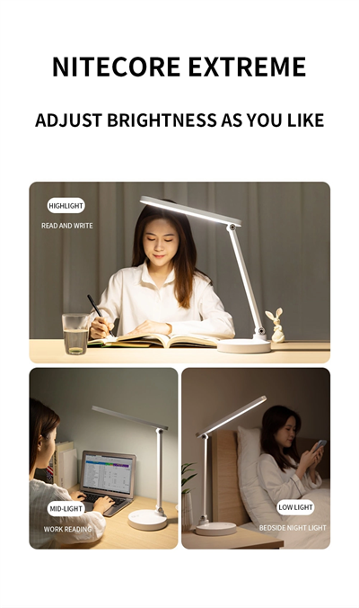 Şarjlı 40 Led Çalışma Okuma Işığı Kademeli Masa Lambası Ayarlanabilir Renk Tonu Ve Parlaklık Ps-1912