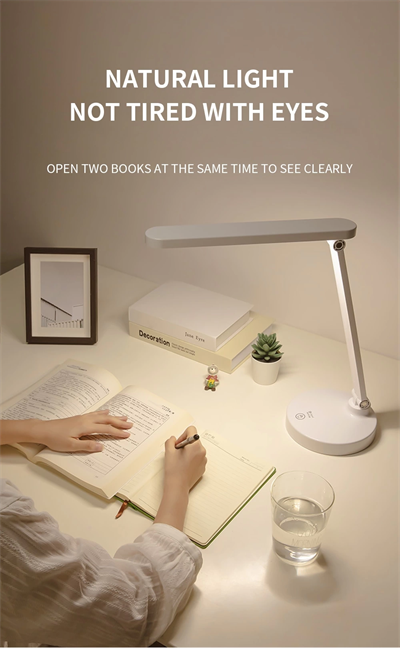 Şarjlı 40 Led Çalışma Okuma Işığı Kademeli Masa Lambası Ayarlanabilir Renk Tonu Ve Parlaklık Ps-1912