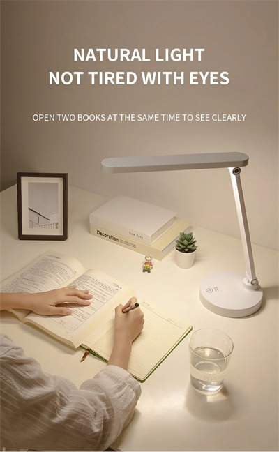 Şarjlı 40 Led Çalışma Okuma Işığı Kademeli Masa Lambası Ayarlanabilir Renk Tonu Ve Parlaklık Ps-1912