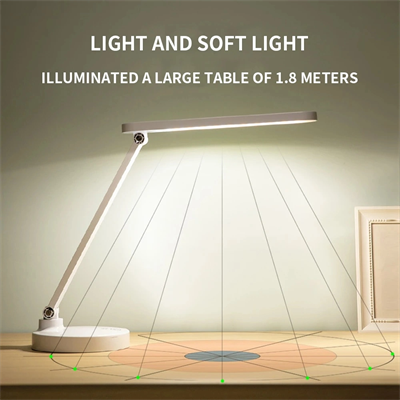 Şarjlı 40 Led Çalışma Okuma Işığı Kademeli Masa Lambası Ayarlanabilir Renk Tonu Ve Parlaklık Ps-1912