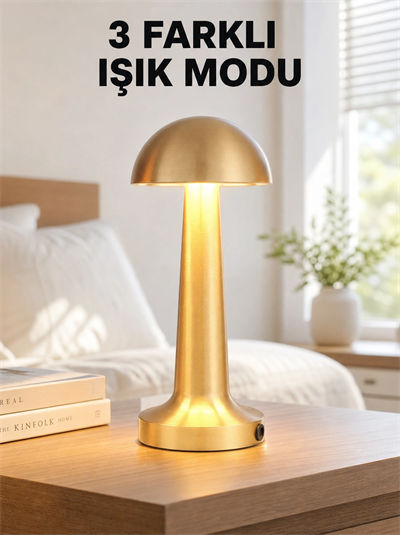 Şarjlı Dimmerli LED Masa Lambası – 4-8 Saat Aydınlatma Yeni Nesil