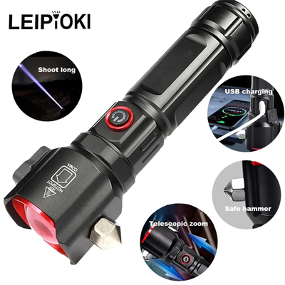 Şarjlı El Feneri  Yüksek Güçlü Led Işık Usb İle Şarj Escape Rescue Bx40