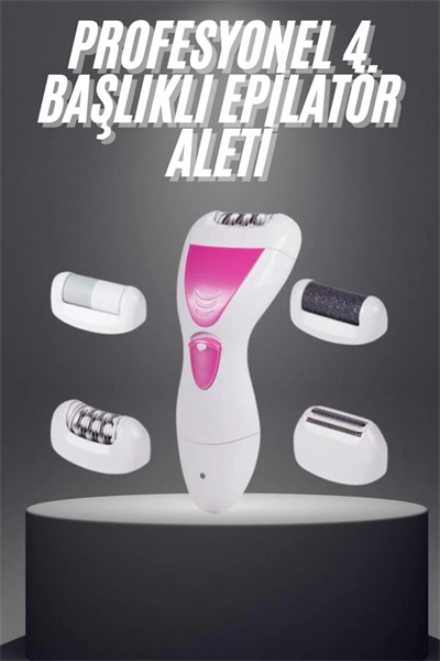 Şarjlı Epilasyon Cihazı Çok Başlıklı Ayak Bakımına Uygun Epilatör Aleti