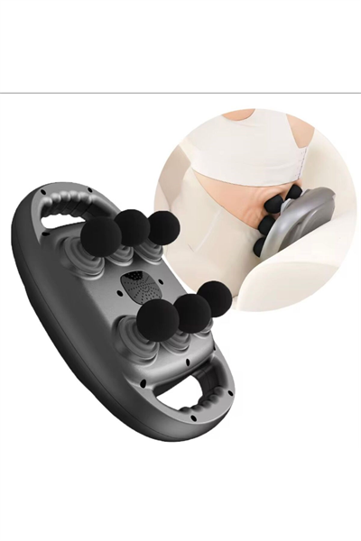 Şarjlı Geliştirilmiş 6 Başlıklı Fonksiyonlu Masaj Aleti 2000 mAh Masaj Tabancası