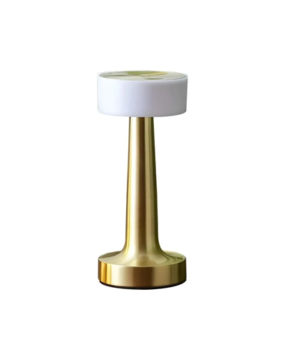 Şarjlı Gold Mantar Masa Lambası Dimmer Ayarlı Kablosuz LED Lamba
