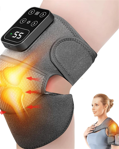 Şarjlı Isıtmalı Diz Omuz Masaj Bandı Titreşimli Eklem Masaj Cihazı 2li Paket