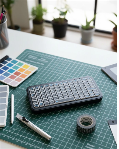 Şarjlı Kablosuz Mini RGB Klavye Uzun Pil Ömürlü