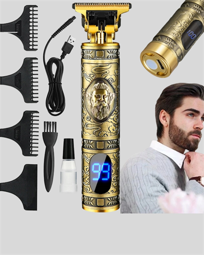 Şarjlı Kablosuz Tıraş Makinesi – 1800 mAh Batarya, Uzun Pil Ömrü, Profesyonel Sessiz Motor