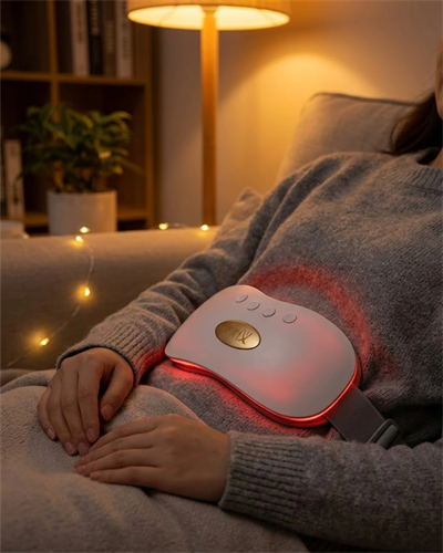 Şarjlı Kızılötesi Isı Terapili Titreşimli Bel ve Rahim Destek Kemeri USB 45-50 Derece Ayarlı